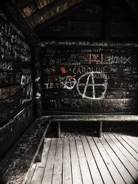 Graffiti on old wall