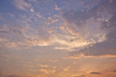 Low angle view of cloudy sky