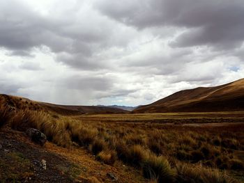 Scenic view of landscape against sky