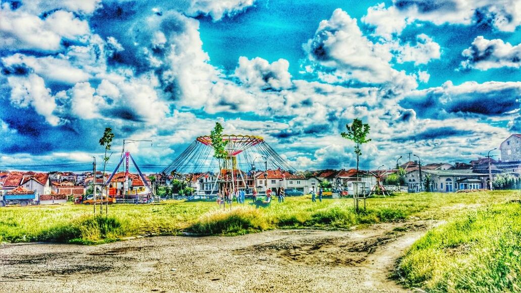 building exterior, architecture, built structure, sky, cloud - sky, cloudy, cloud, house, city, residential structure, residential building, day, residential district, plant, outdoors, grass, tree, nature, no people, blue