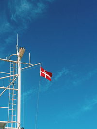 Danish flag on a ferry