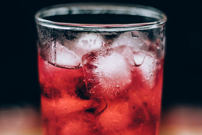 Close-up of drink in glass