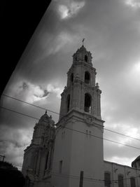 Low angle view of church against sky