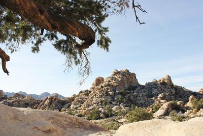 Scenic view of rocky mountains against sky