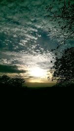 Scenic view of landscape against cloudy sky