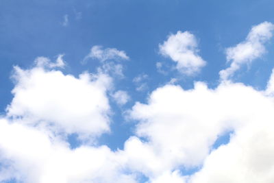 Low angle view of clouds in sky