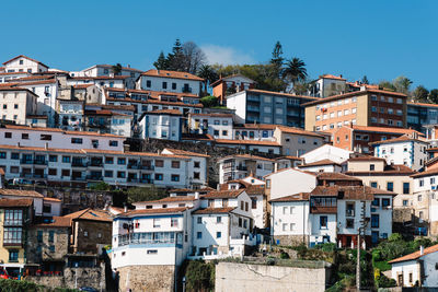 Scenic view of the beautiful fishing village of lastres in asturias