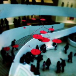 Close up of people on floor