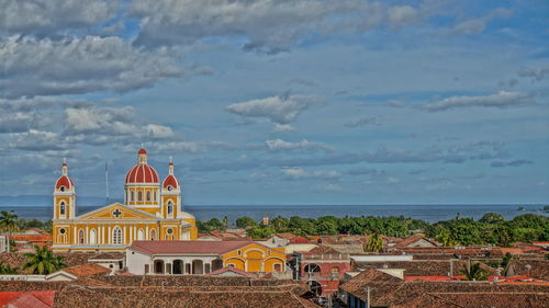 View of church against cloudy sky