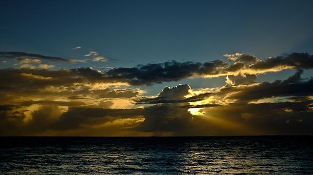 sunset, water, sea, scenics, tranquil scene, beauty in nature, horizon over water, waterfront, sky, tranquility, sun, idyllic, nature, silhouette, orange color, reflection, cloud - sky, cloud, sunlight, outdoors