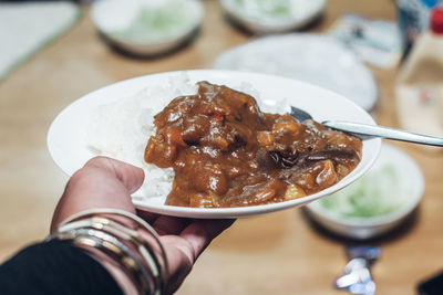 Curry rice - common homemade foods in japan