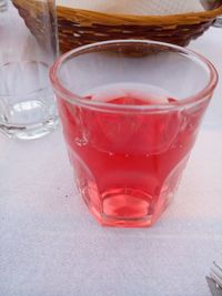 Close-up of drink on table