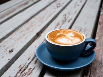 Close-up of coffee on table
