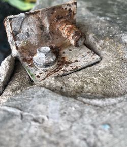 Close-up of rusty metal