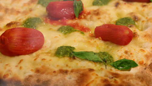 Close-up of pizza