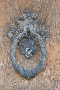 Close-up of wooden door