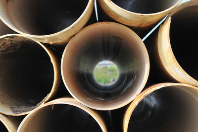 Full frame shot of pipes