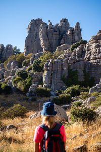 Picturesque rocks in el torcal de antequera natural park, andalusia, spain