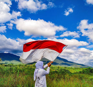 Waving the red and white flag