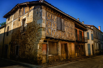 Exterior of old building against sky