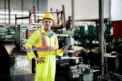 Man working at construction site