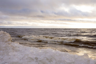 Scenic view of sea against sky