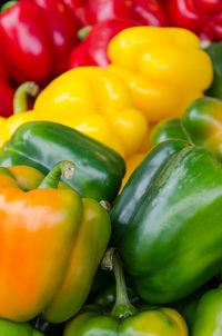 Full frame shot of bell peppers