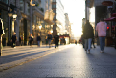 People walking on street