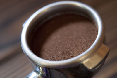 Close-up of coffee on table