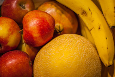 Full frame shot of apples for sale in market