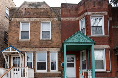 Low angle view of residential building