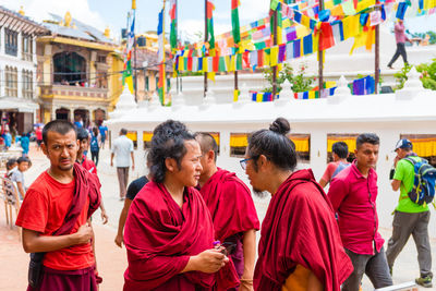 Group of people standing outdoors