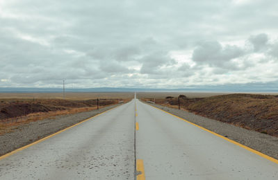 Road against sky