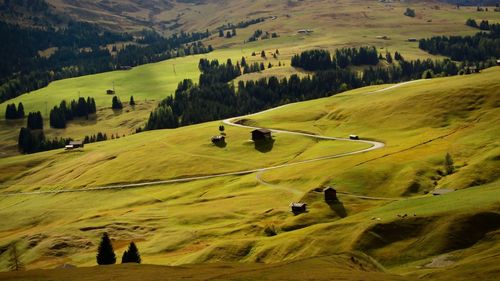 High angle view of landscape