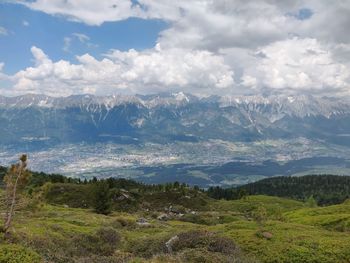 Scenic view of landscape against sky