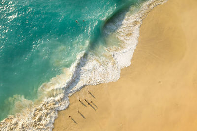 Aerial view of beach