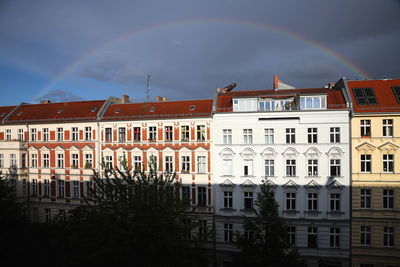 Buildings against sky in city