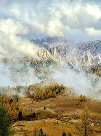 Scenic view of landscape against sky