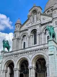 Low angle view of church against sky