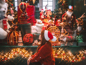 Close-up of christmas decorations