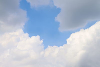 Low angle view of clouds in sky