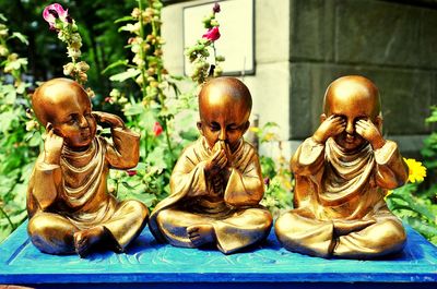 Close-up of buddha statue