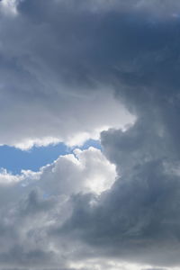 Low angle view of clouds in sky