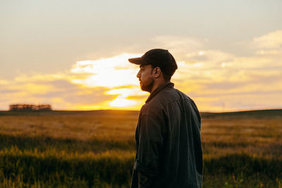 A person looking at the horizon