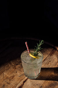 Close-up of drink on table