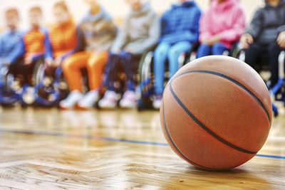 Close-up of basketball