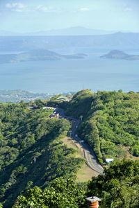 Skyline view around tagaytay city hightland at the day, philippines