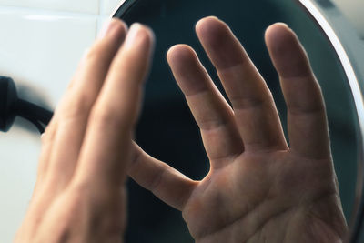 Close-up of hands