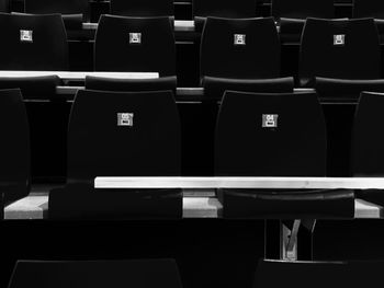 Interior of empty seats