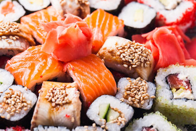 Close-up of sushi